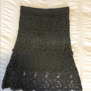 Crocheted Gray Solitaire Skirt